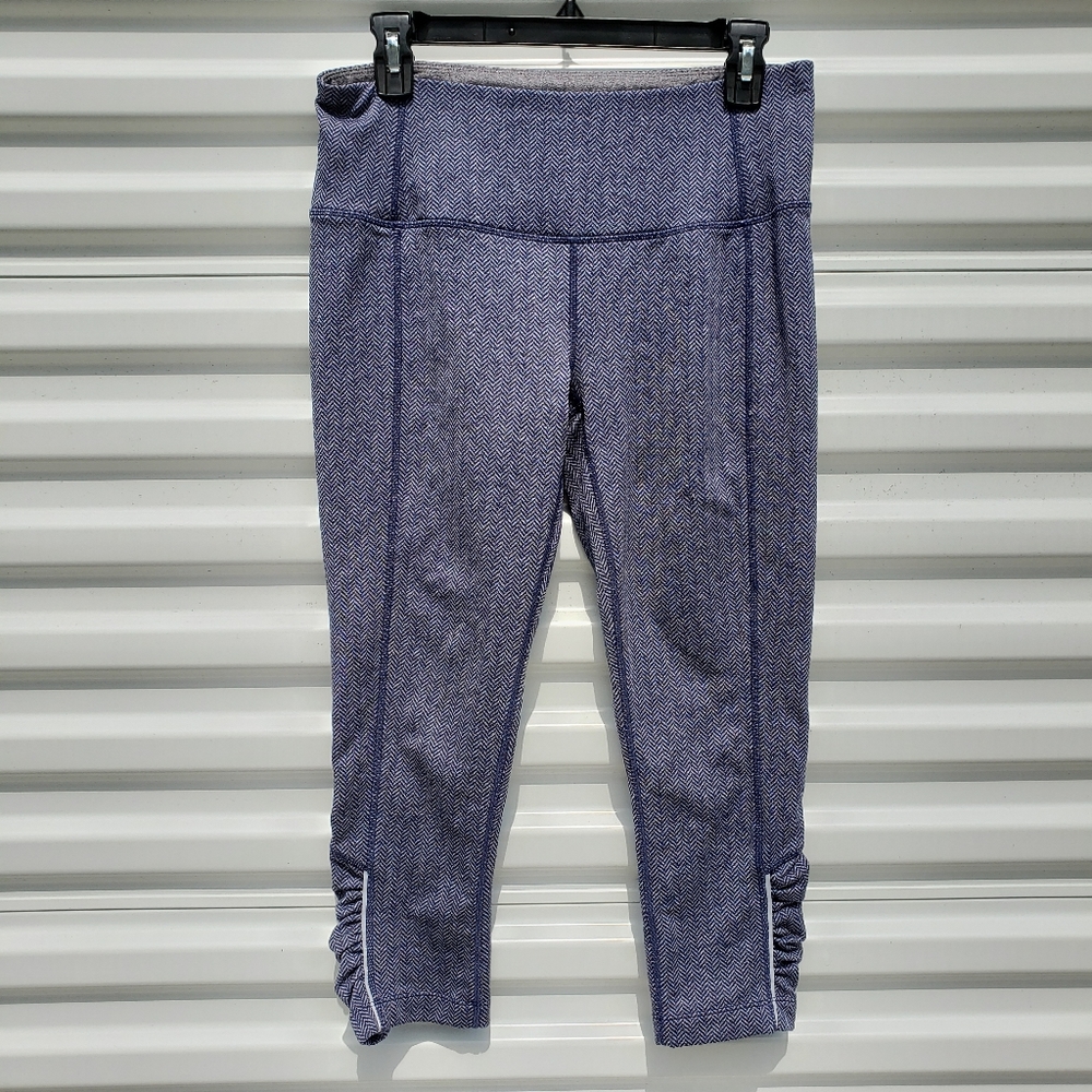 Mondetta blue herringbone patterned leggings